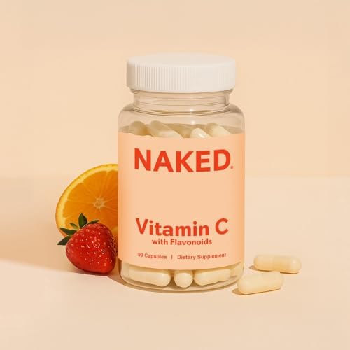NAKED Vitamina C - Cápsulas de 500mg de Ácido Ascórbico con Bioflavonoides Cítricos - Antioxidante Diario y Soporte Inmunológico - Veganas, No GMO - - imagen 6