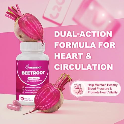 Cápsulas de Raíz de Betabel ZyliaVitaX – 1300mg de Polvo Orgánico, Suplemento Vegano y No GMO para Energía, Resistencia y Flujo Sanguíneo – 60 - imagen 3