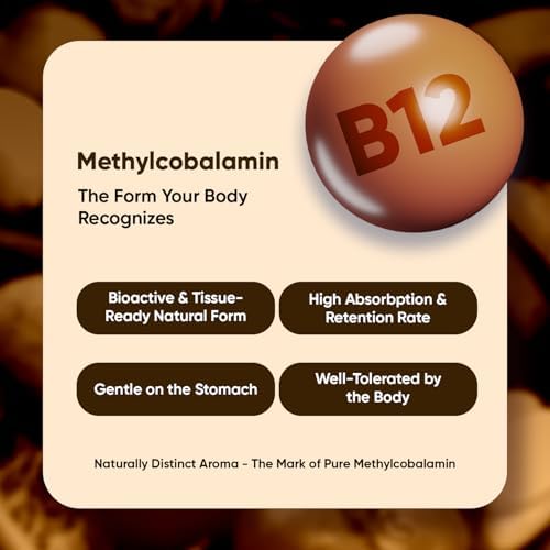 Vitaminas B12 WeightWorld 5000mcg | Suministro para 6 Meses | Methylcobalamin para un Sistema Nervioso Saludable y Producción de Energía (180 - imagen 3
