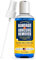 Removedor de Adhesivo Sin Picazón - 4 oz, Suave y Sin Dolor para Vendajes, Ideal para Piel Sensible, Cinta Deportiva, Puertos de Diálisis, Monitoreo - imagen 1