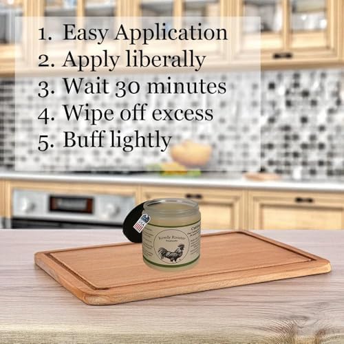 Tratamiento para Tabla de Cortar Gel - Cera y Aceite Mineral en Uno - con Aceite Mineral Grado Alimenticio y Cera de Abejas, Acondicionador para - imagen 6