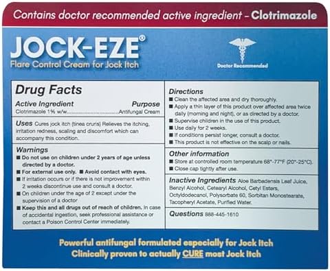 Crema Flare Control JOCKEZE (15g) Para Aliviar Picazón en la ingle - imagen 8
