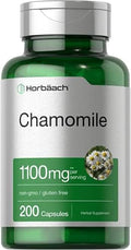 Extracto de Flor de Manzanilla Horbäach | 200 Cápsulas | Suplemento Sin OGM y Libre de Gluten - imagen 1