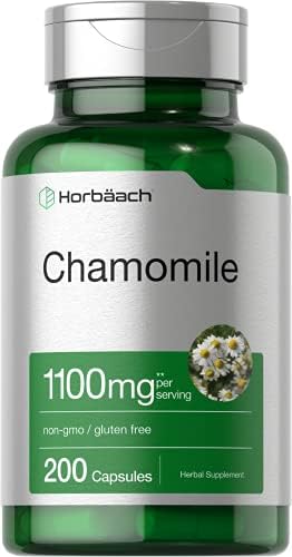 Extracto de Flor de Manzanilla Horbäach | 200 Cápsulas | Suplemento Sin OGM y Libre de Gluten - imagen 1