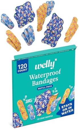 Paquete de Recarga Welly Bandage Ocean Friends | Curitas Adhesivas Flexibles y Resistentes al Agua | Formas y Patrones Variados para Cortes y - imagen 3