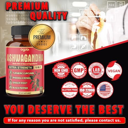 Suplemento Agobi 9 en 1 para el Cerebro - Raíz de Ashwagandha Concentrada, Polvo de Gotu Kola, Polvo de Bacopa Monnieri y Más - 90 Cápsulas - - imagen 6