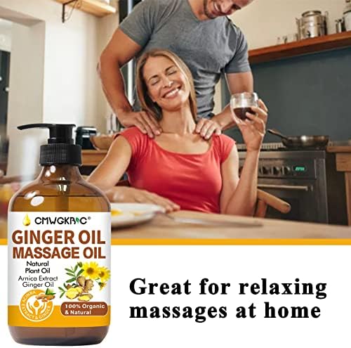 Paquete de 2 Aceites de Jengibre para Masaje, Drenaje Linfático y Alivio de Músculos Cansados, con Extracto de Árnica, Aceite de Uva y Vitamina E - imagen 5