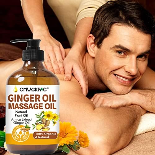 Paquete de 2 Aceites de Jengibre para Masaje, Drenaje Linfático y Alivio de Músculos Cansados, con Extracto de Árnica, Aceite de Uva y Vitamina E - imagen 6