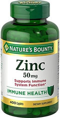 Zinc 50mg 400 Cápsulas - Suplemento Mineral Esencial para la Salud - imagen 1