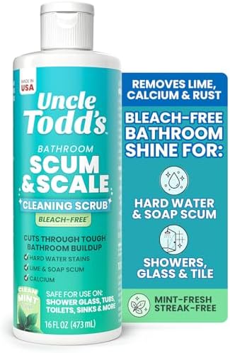Removedor de Manchas de Agua Dura y Jabón Uncle Todd de 16 oz - Limpiador Multiusos para Baño, Vidrio, Azulejos, Tina, Inodoro y Lavabo - Pasta de - imagen 1