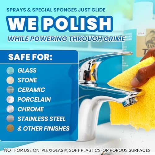Removedor de Manchas de Agua Dura y Jabón Uncle Todd de 16 oz - Limpiador Multiusos para Baño, Vidrio, Azulejos, Tina, Inodoro y Lavabo - Pasta de - imagen 4