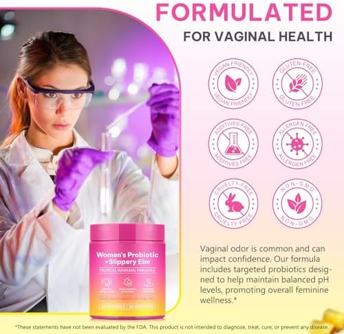 Gomitas Probióticas Vawcrn para Mujeres, Apoyo a la Salud Femenina, Sabor Natural a Piña, Veganas y Sin Gluten, 60 Unidades - imagen 3