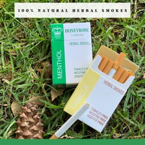 Cigarrillos Herbales Honeyrose Menthol - Sin Tabaco ni Nicotina, 100% Naturales, Hechos en Inglaterra - imagen 4
