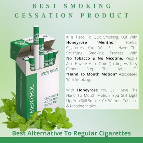 Cigarrillos Herbales Honeyrose Menthol - Sin Tabaco ni Nicotina, 100% Naturales, Hechos en Inglaterra - imagen 5
