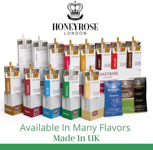 Cigarrillos Herbales Honeyrose Menthol - Sin Tabaco ni Nicotina, 100% Naturales, Hechos en Inglaterra - imagen 6