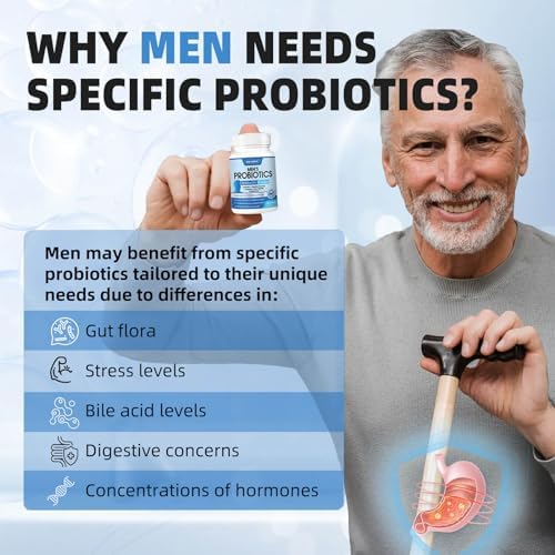 ZEBORA Probióticos para Hombres - 100 Mil Millones CFU con Enzimas Digestivas, Saw Palmetto y Arándano para Soporte Prostático - Suplemento Diario - imagen 5
