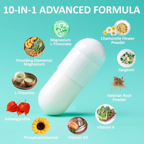 Magnesio L-Treonato 2000mg | Suplemento 10 en 1 para la Salud Cerebral y Soporte Cognitivo | Cápsulas de Magnesio de Alta Absorción, 60 Piezas - imagen 5