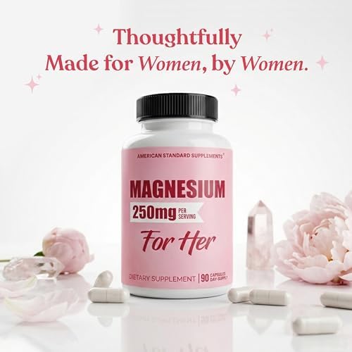 Glicinato de Magnesio para Mujeres 250mg por Cápsula, Chelado para Ella, 90 Cápsulas, Suministro para 90 Días - imagen 6