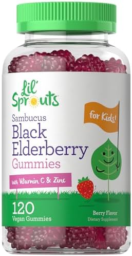 Gomitas de Saúco Carlyle para Niños | 120 Unidades | Con Zinc y Vitamina C | Sabor Berry | Veganas, No GMO y Sin Gluten | de Lil' Sprouts - imagen 1