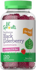 Gomitas de Saúco Carlyle para Niños | 120 Unidades | Con Zinc y Vitamina C | Sabor Berry | Veganas, No GMO y Sin Gluten | de Lil' Sprouts - imagen 1