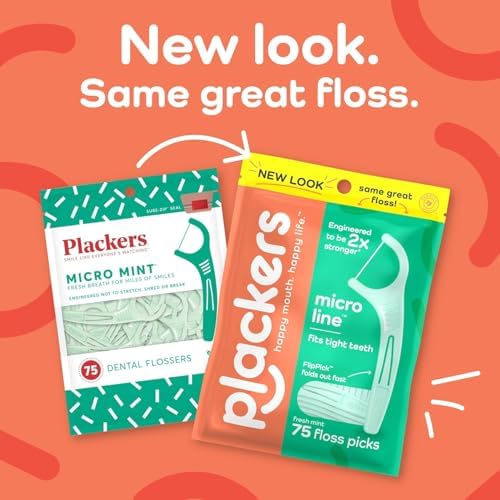 Palillos de Hilo Dental Plackers Micro Mint, 90 Piezas (Paquete de 3) - imagen 2