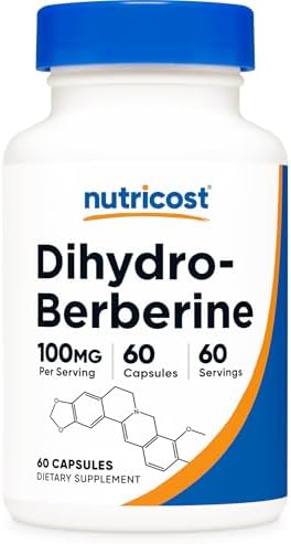 Cápsulas de Dihidroberberina Nutricost (100mg, 60 Cápsulas) - Metabolito Más Bioavailable de Berberina - imagen 1