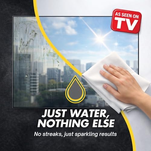 Paquete de 3 Paños de Microfibra Mágicos Sin Rayas para Limpiar Superficies con Solo Agua, Ecológicos y Seguros para el Medio Ambiente, Perfectos - imagen 2