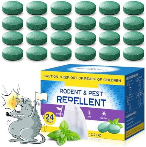 Repelente de Roedores para Interior y Exterior - Aceite de Menta para Ahuyentar Ratones, Topos y Ratas, Bolsitas Repelentes de Insectos, Control - imagen 1