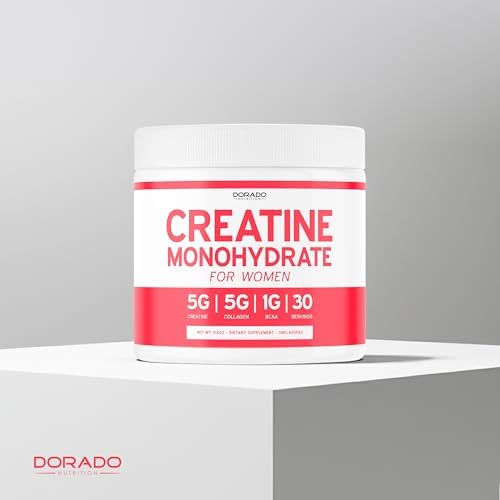 Creatina para Mujeres | Polvo de Creatina Monohidratada 5G + 5000mg Colágeno + 1000mg BCAA 2:1:1 (30 Porciones) Apoya Glúteos, Músculos Magros, - imagen 5