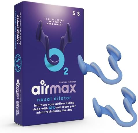 Dilatadores Nasales AIRMAX para Dormir - 76% Más Flujo de Aire - Dispositivo Antisono - Respira Libremente por la Nariz - Alivio de Senos, Ayuda para - imagen 1