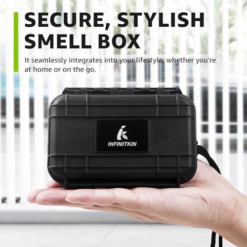 Caja de Almacenamiento a Prueba de Olores INFINITKIN y Estuche para Pre Roll – Hermética, Impermeable, Portátil para Viajes, Camping, Senderismo y - imagen 4