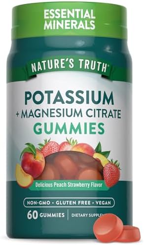 Gomitas de Citrato de Potasio y Magnesio de Nature's Truth | 60 piezas | Suplemento vegano, sin OGM y libre de gluten - imagen 1