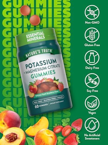 Gomitas de Citrato de Potasio y Magnesio de Nature's Truth | 60 piezas | Suplemento vegano, sin OGM y libre de gluten - imagen 3