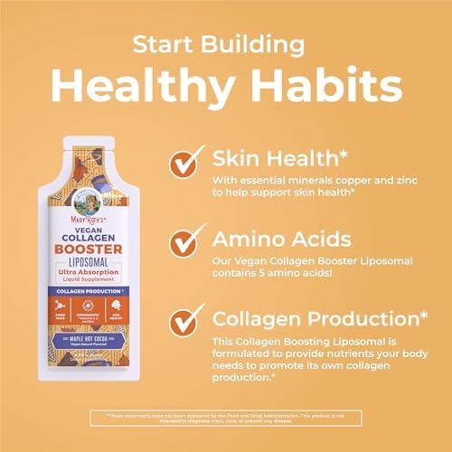 Colágeno Líquido MaryRuth Organics Booster Liposomal | Sin Azúcar | Con VIT C, E, Zinc, Cobre y Sílice | Suplemento para Piel y Articulaciones | - imagen 6