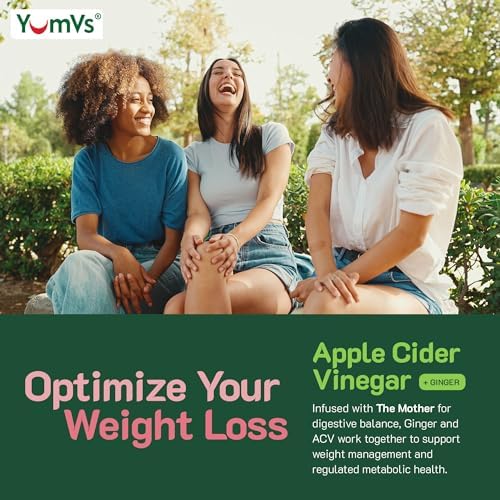 Gomitas de Vinagre de Manzana YUM-V'S – Con Jengibre y La Madre – Apoya el Metabolismo y Bienestar Diario – Sabor Natural a Manzana, Veganas, No OGM, - imagen 5