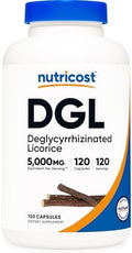 Nutricost Extracto de Regaliz Deglicirrizinado DGL 120 Cápsulas - 120 Porciones, Libre de GMO y Gluten, Vegano - imagen 1