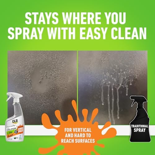 Removedor de Calcio, Cal y Óxido CLR Brands, 22 oz. en Botella Spray, Adhiere a Superficies Difíciles, Elimina Manchas de Óxido y Depósitos de Agua - imagen 7