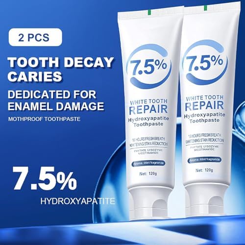 Pasta de Dientes Ayzololo 2 PZS con Hidroxiapatita para Protección del Esmalte y Fortalecimiento Dental, Sabor Menta Fresca, Uso Diario para Cuidado - imagen 7