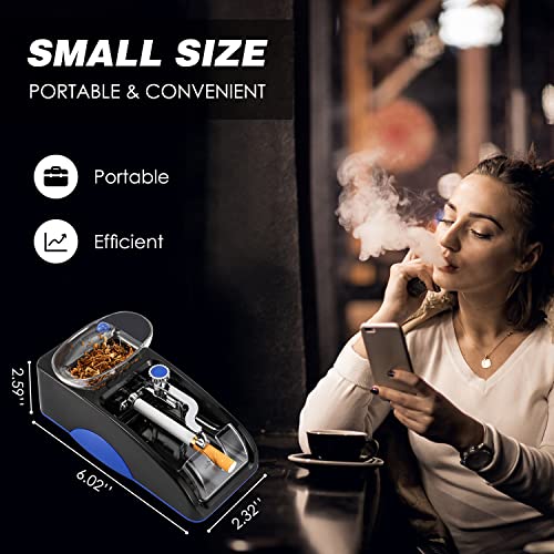 Máquina Automática de Enrollado de Cigarrillos NEWTRY, Inyector de Tabaco Eléctrico Mini (Azul) - imagen 3