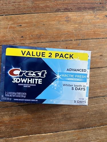 Pasta Dental Crest 3D White Avanzada para Blanqueamiento, Frescura Ártica, Paquete de 2 x 76 g - imagen 5