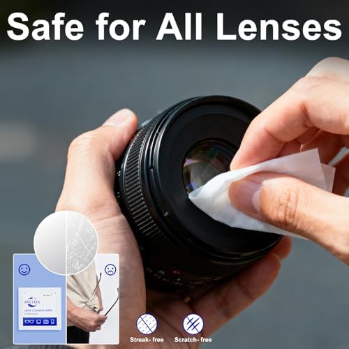 ARCHXX Toallitas de Limpieza para Lentes 400 Piezas, Incluye 1 Estuche Clip-On y Paños de Microfibra, Limpieza Prehumedecida para Gafas, Lentes de - imagen 3