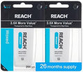 Hilo Dental Cerado REACH, Sin Sabor, 3.6X Más Valor, Eliminador de Placa, Resistente a Desgarros, Fácil de Usar, Cuidado Oral, Libre de PFAS, 2 - imagen 1