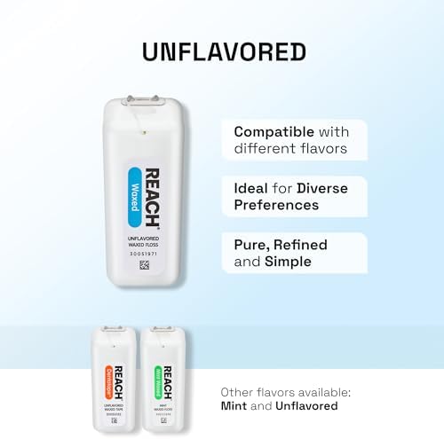 Hilo Dental Cerado REACH, Sin Sabor, 3.6X Más Valor, Eliminador de Placa, Resistente a Desgarros, Fácil de Usar, Cuidado Oral, Libre de PFAS, 2 - imagen 7