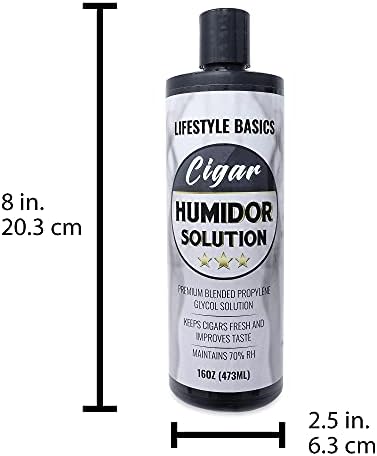 Solución para Humidor 16 oz (Paquete de 2) - Líquido Humidificador - Fórmula Premium de Propilenglicol PG - 70% HR - Seguro y No Tóxico - imagen 4