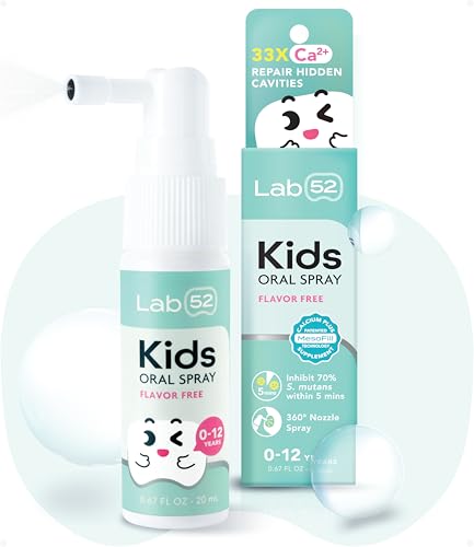 LAB52 Spray Oral para Niños, Ayuda para el Cepillado de Dientes, Cuidado Oral Diario y Aliento Fresco, Aprobado por Niños, Sin Flúor, Sabor a Xilitol - imagen 1