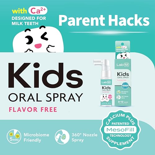 LAB52 Spray Oral para Niños, Ayuda para el Cepillado de Dientes, Cuidado Oral Diario y Aliento Fresco, Aprobado por Niños, Sin Flúor, Sabor a Xilitol - imagen 2