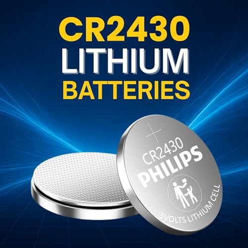 Batería de Litio Philips CR2430 3V en Paquete de 5, Vida Útil de 10 Años, a Prueba de Fugas, Libre de Mercurio, Ideal para Sensores, Control Remoto y - imagen 2