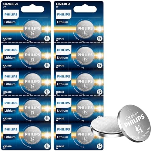 Batería de Litio Philips CR2430 3V en Paquete de 5, Vida Útil de 10 Años, a Prueba de Fugas, Libre de Mercurio, Ideal para Sensores, Control Remoto y - imagen 8