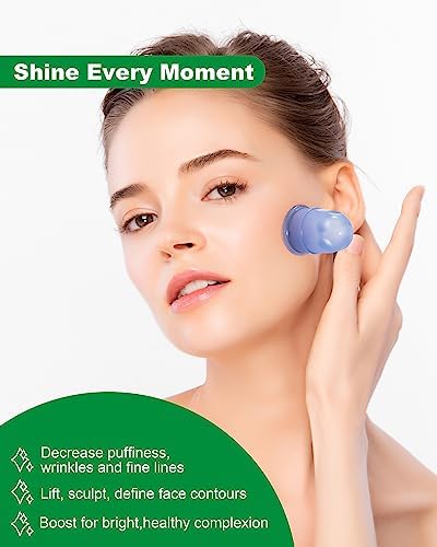 Sets de Terapia de Ventosas SHKIBY de Silicón (Kit de 6 Piezas) - Incluye 2 Copas de Succión Facial, Masajeador Anticelulitis - Ventosas para - imagen 4