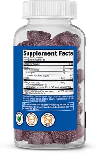 Gomitas de Extracto de Ashwagandha Nutricost (Sabor Berries Mixtas) 60 gomitas, 30 porciones, vegetarianas, sin OGM y sin gluten - imagen 5